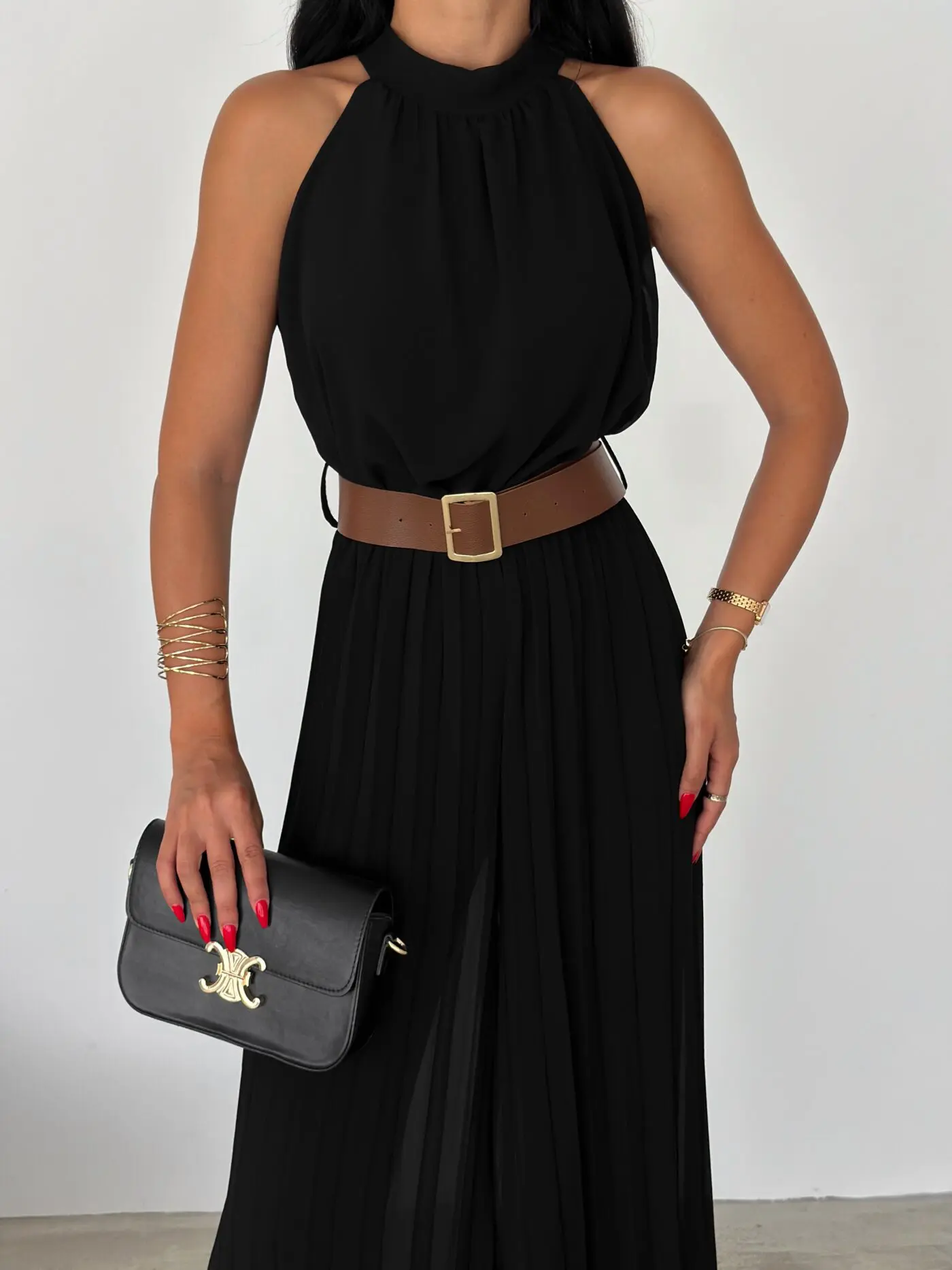 Chic Cinch Jumpsuit Black