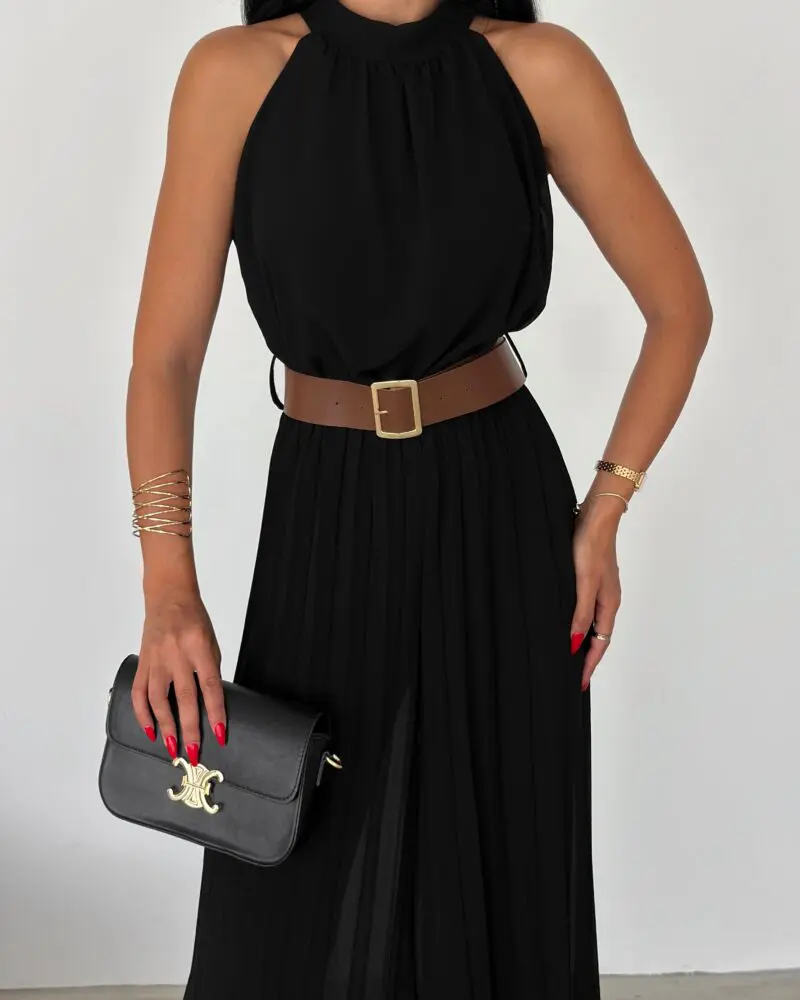 Chic Cinch Jumpsuit Black