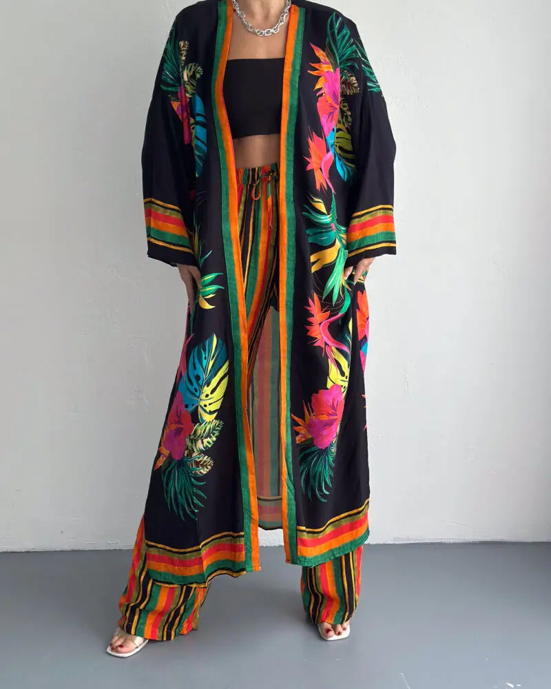 Tropical Kimono Set